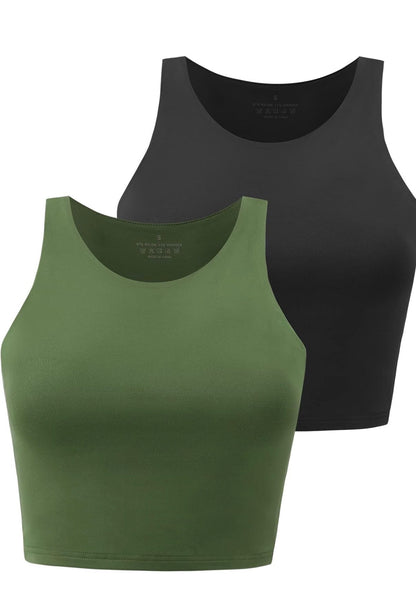 Crop Tops for Women Sleeveless Yoga Tops Pack